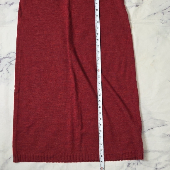 The Territory Ahead 100% Wool Rich Red Sleeveless Maxi Dress - Picture 5 of 7